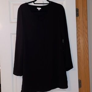 Black Bell Sleeve Dress